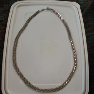Vintage Silver Braided Necklace